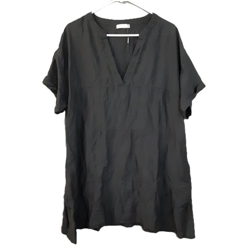 Imagine Woman's Top Size XL, Black, Short Sleeve, Pullover, Easy Care Ships fast